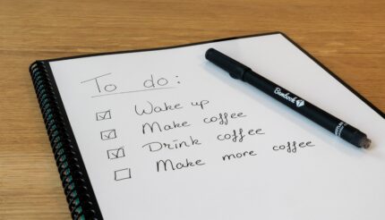 This is a picture of someone's to-do list to show prioritising tasks